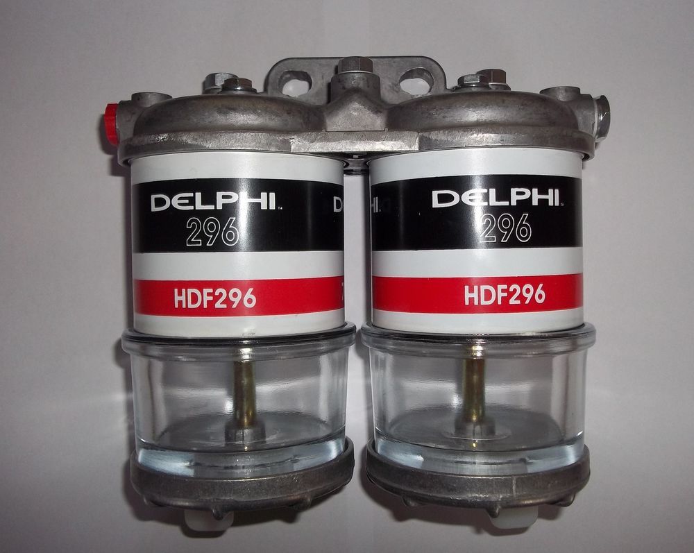 DELPHI CAV295 TWIN FUEL FILTER 1/2 UNF PORTS RD Diesels
