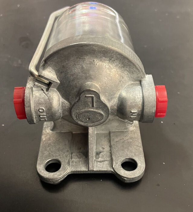 Fuel and Water Trap Glass Bowl Filter L to R Classic Car AC Delco Type