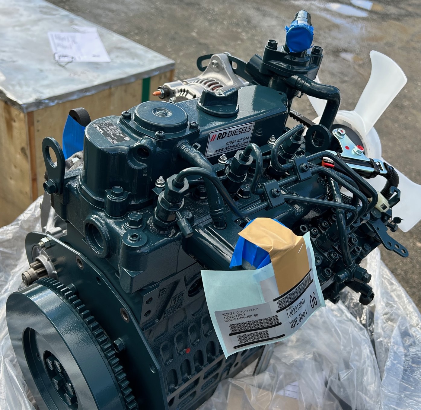 KUBOTA KX0184 KX0194 NEW ENGINE FOR SALE D902E4BH4EUBB 1J022