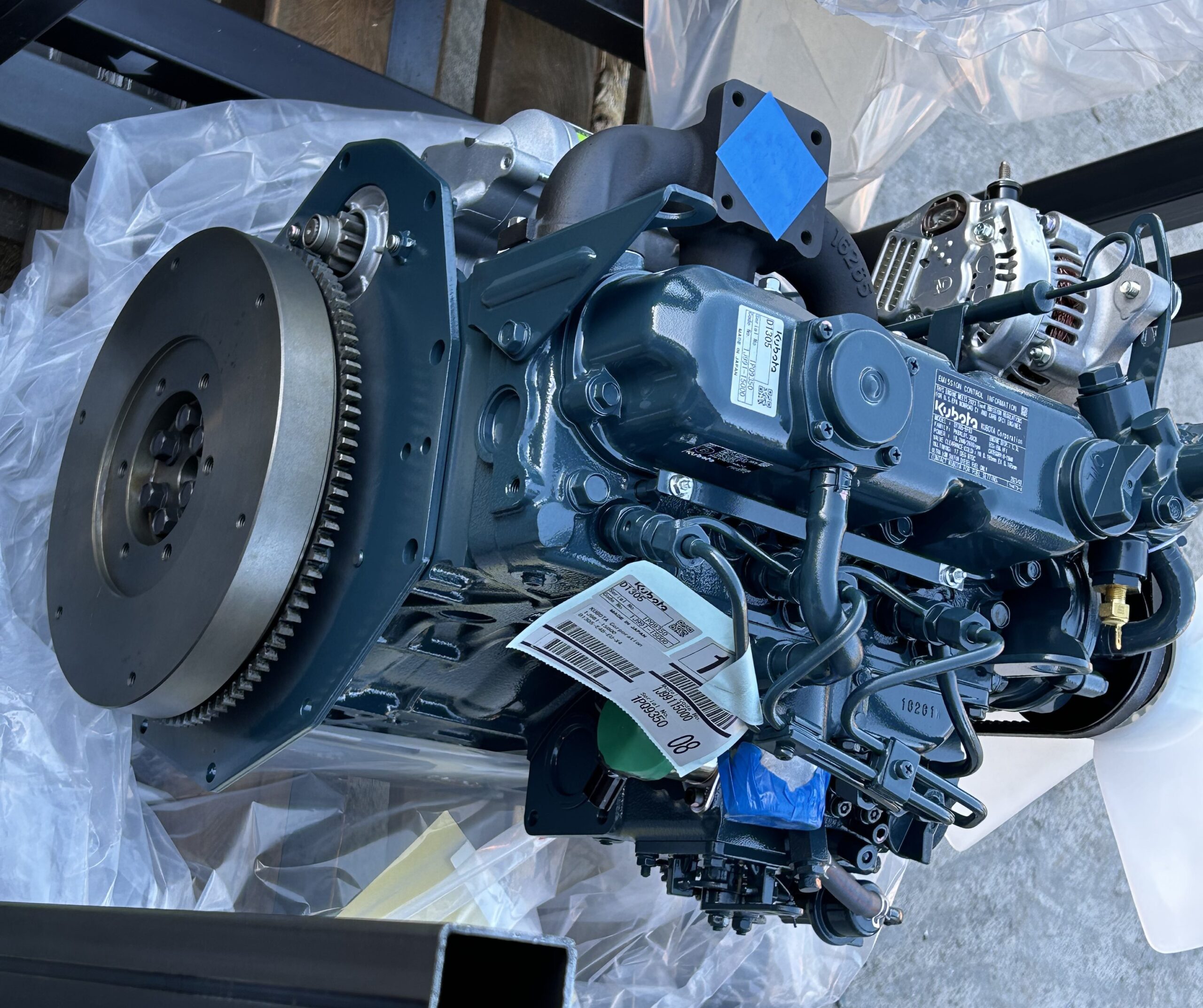 D1305 Radiator KUBOTA D1305 NEW ENGINE FOR SALE D1305-E4B-EU-X4 | RD Diesels