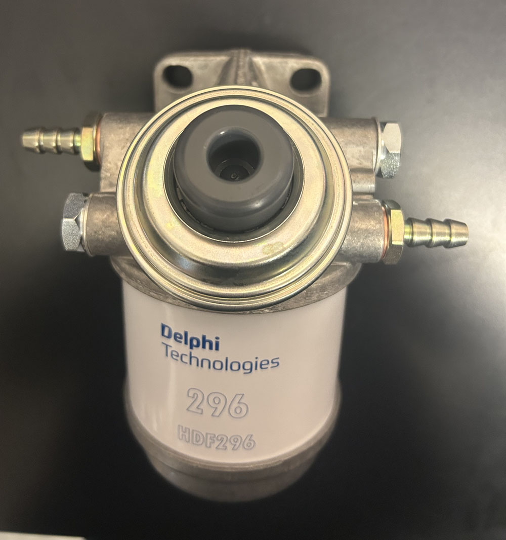 Diesel Cav Fuel Water Trap 8mm Hose Tails RD Diesels