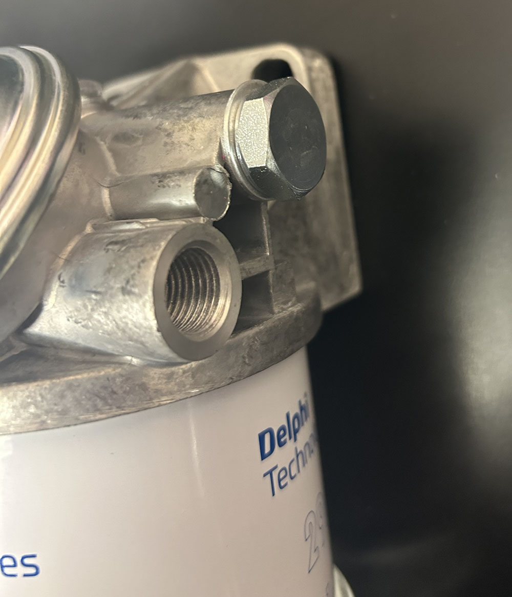 Diesel Cav Fuel Water Trap 8mm Hose Tails RD Diesels