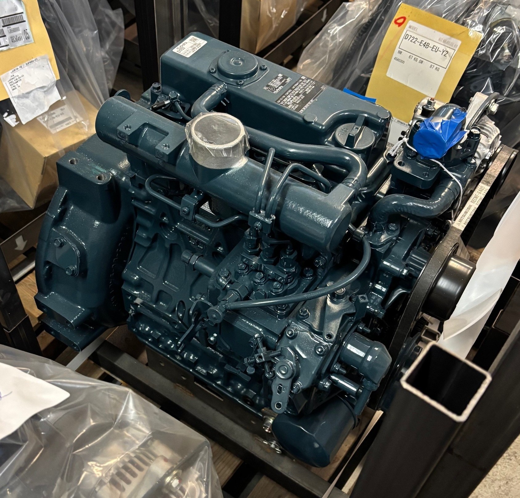 D1703 NEW KUBOTA D1703 COMPLETE ENGINE WITH SIDE PTO SUIT TEREX BOMAG ROLLER ...